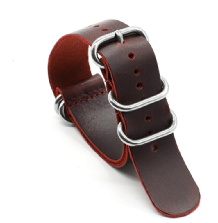 Leather Watch Strap Five-ring Leather Strap